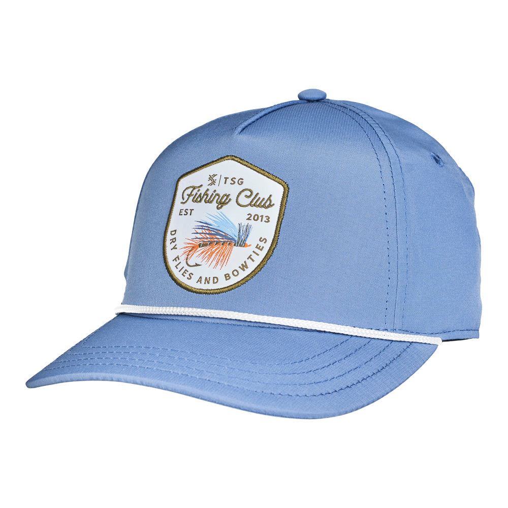 Vintage FCA Hat Mens Blue Trucker Snap Back Fishing Club of