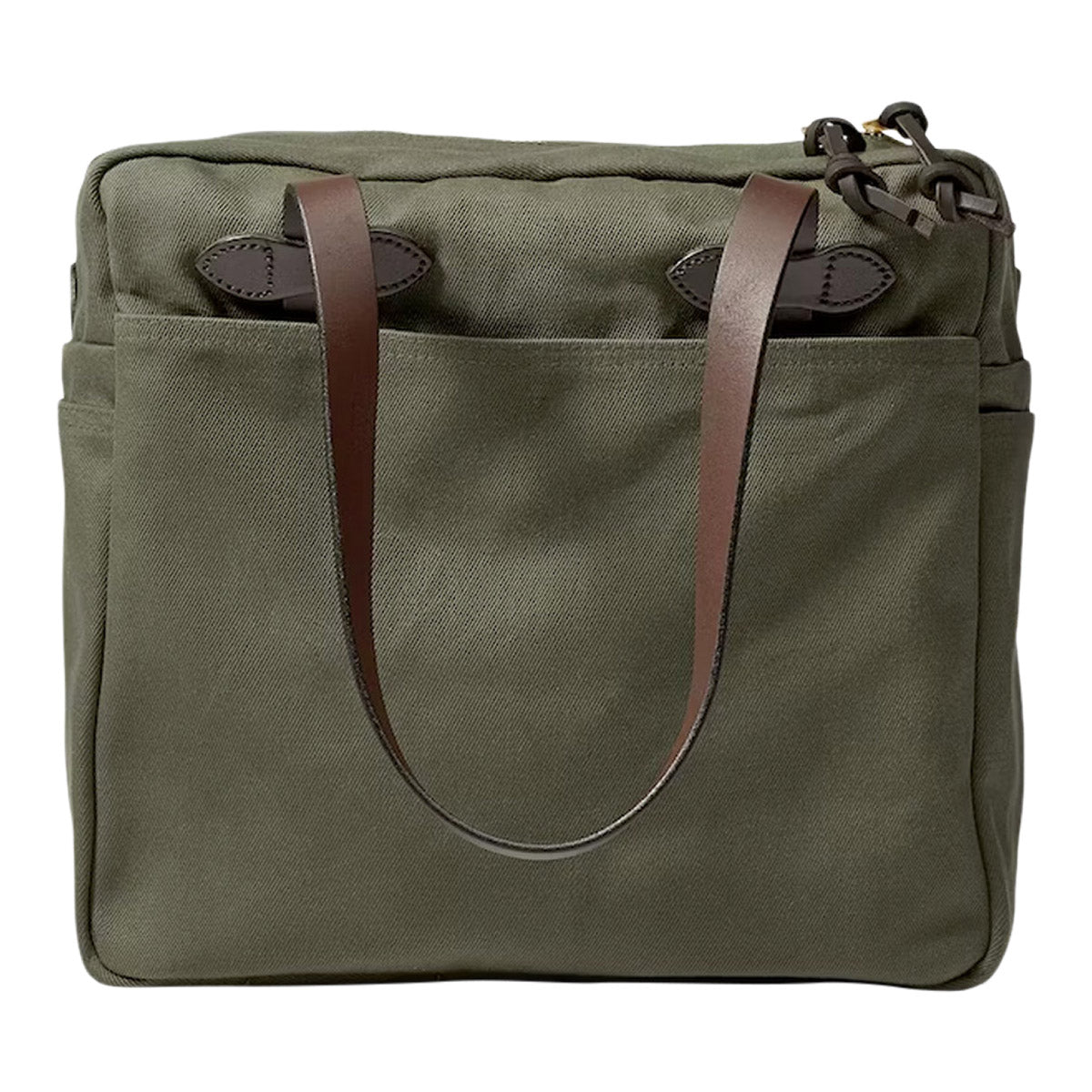 Filson Rugged Twill Tote Bag With Zipper Tan