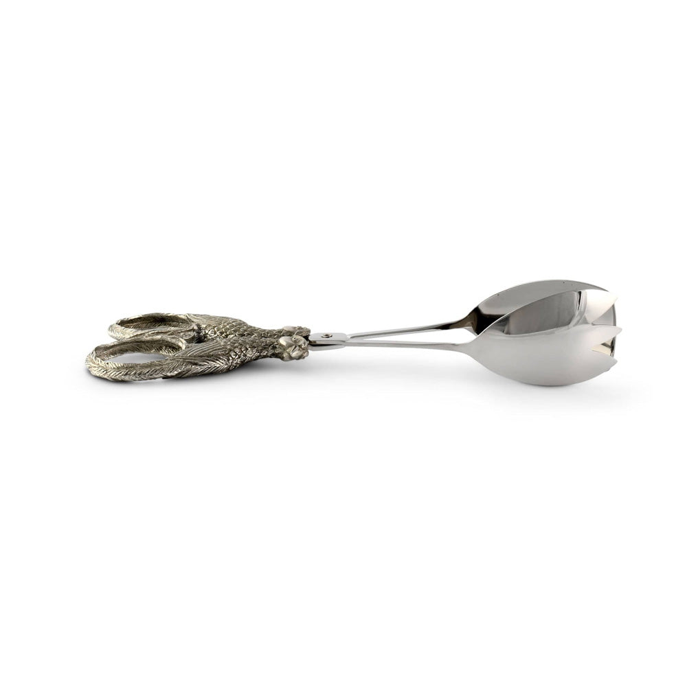 Vagabond House Pewter Pheasant Food/Ice Tongs