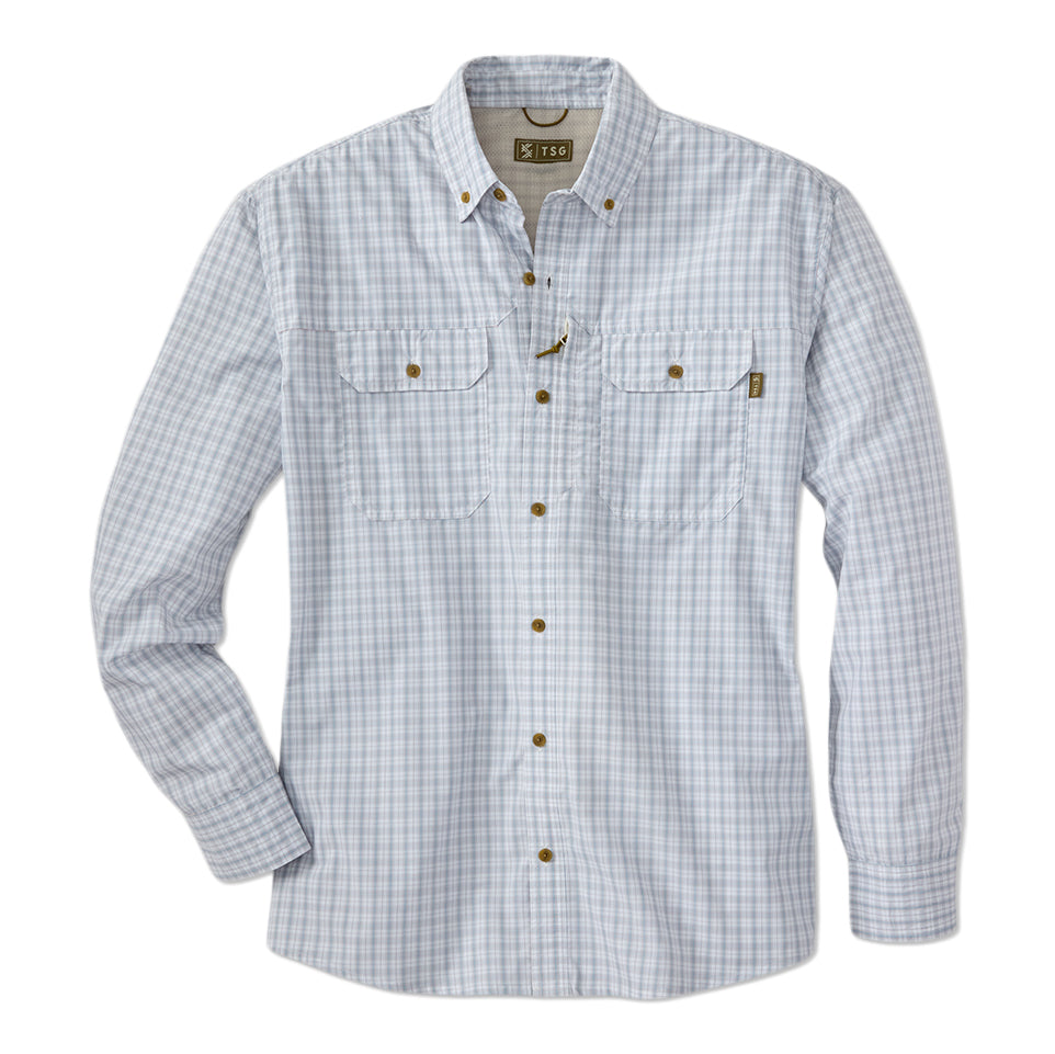 TSG Airetex™ Brooks Long Sleeve Shirt (Field Plaid Grey)