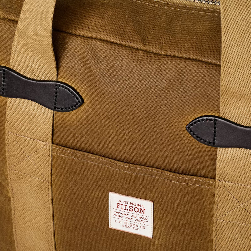 Filson Tin Cloth Tote Bag with Zipper