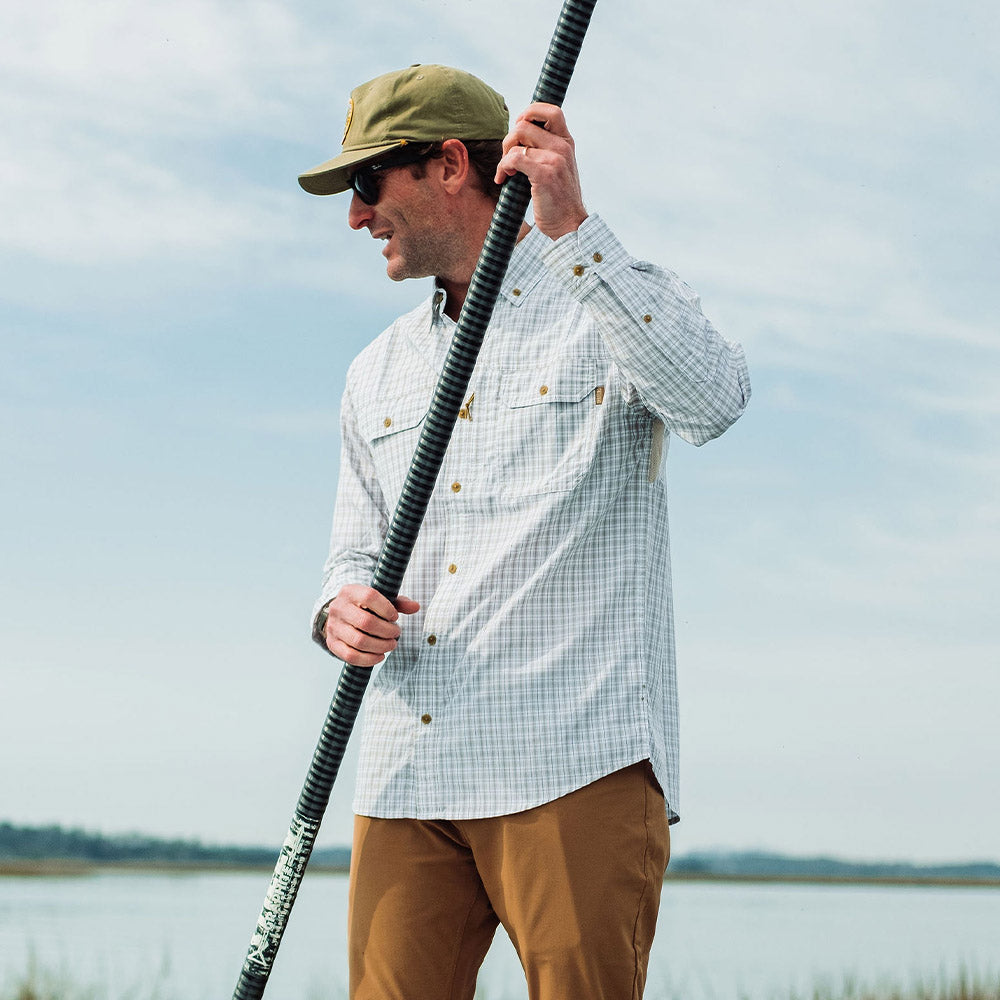 TSG Airetex™ Brooks Long Sleeve Shirt (Field Plaid Wheat)